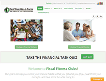 Tablet Screenshot of fiscalfitnessclubs.com